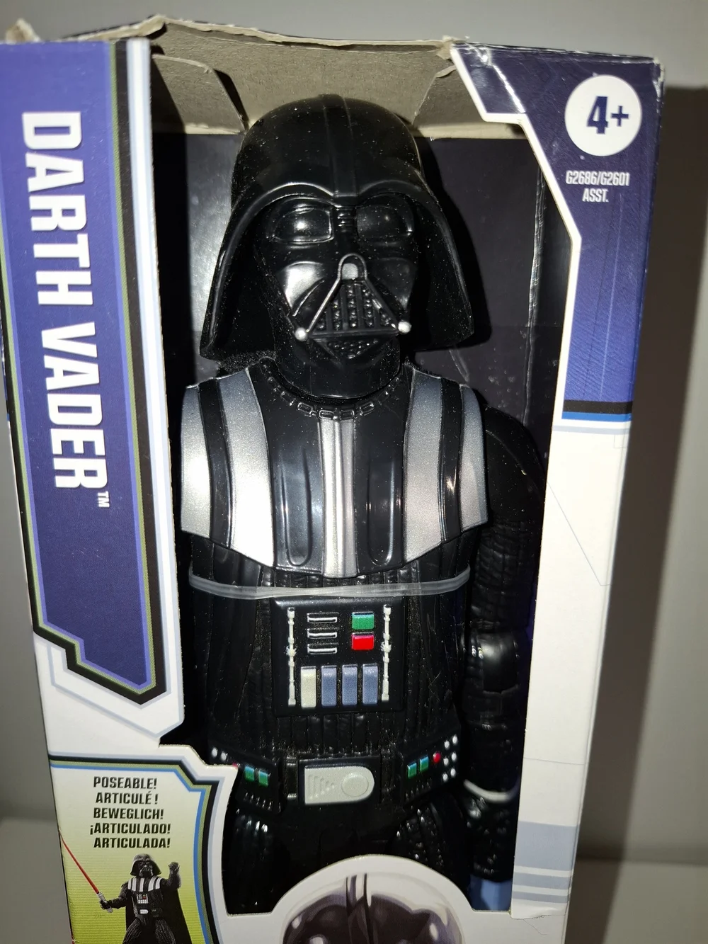 Hasbro Star Wars Darth Vader Figure - Black, Red, Blue Accents